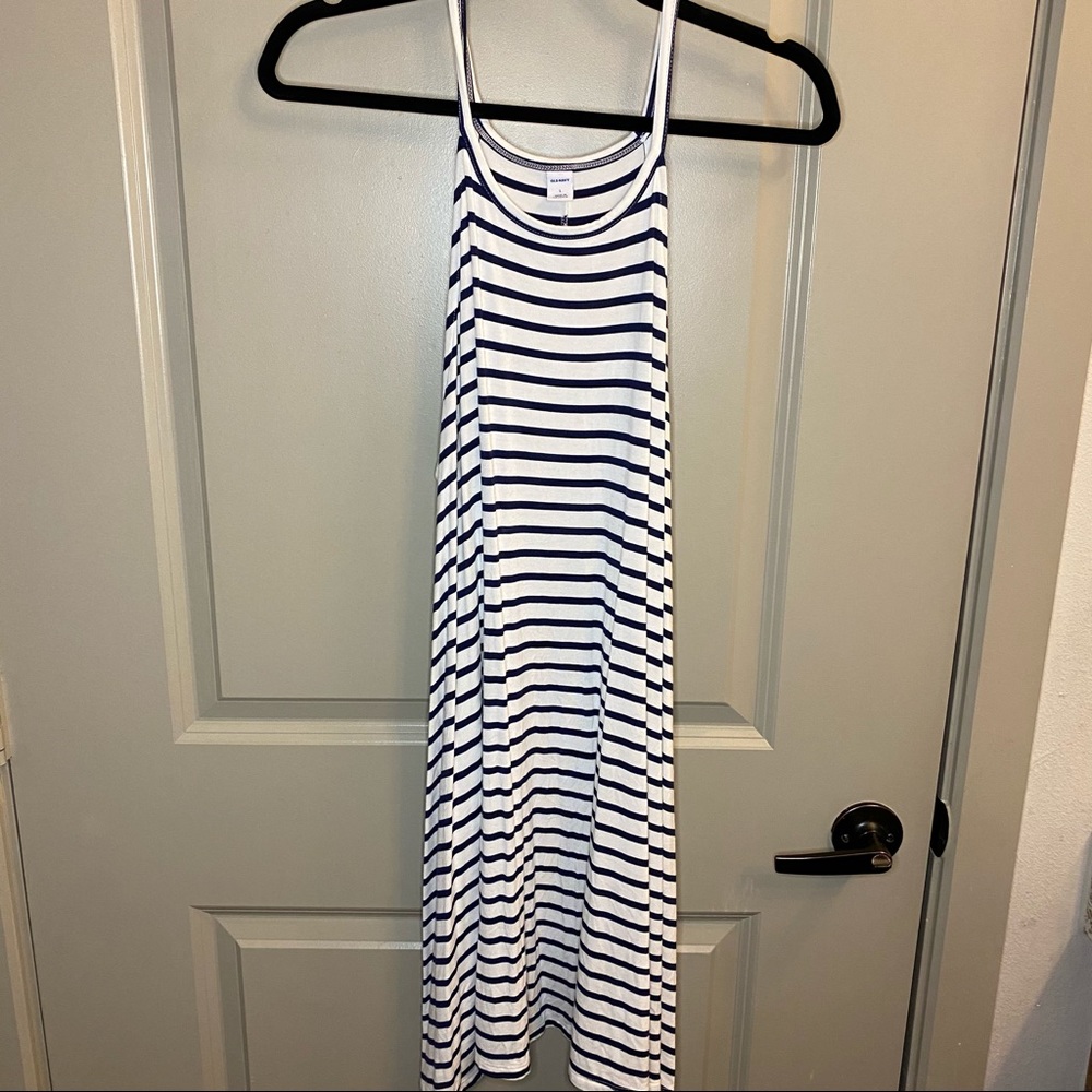 Old Navy Blue and White Dress